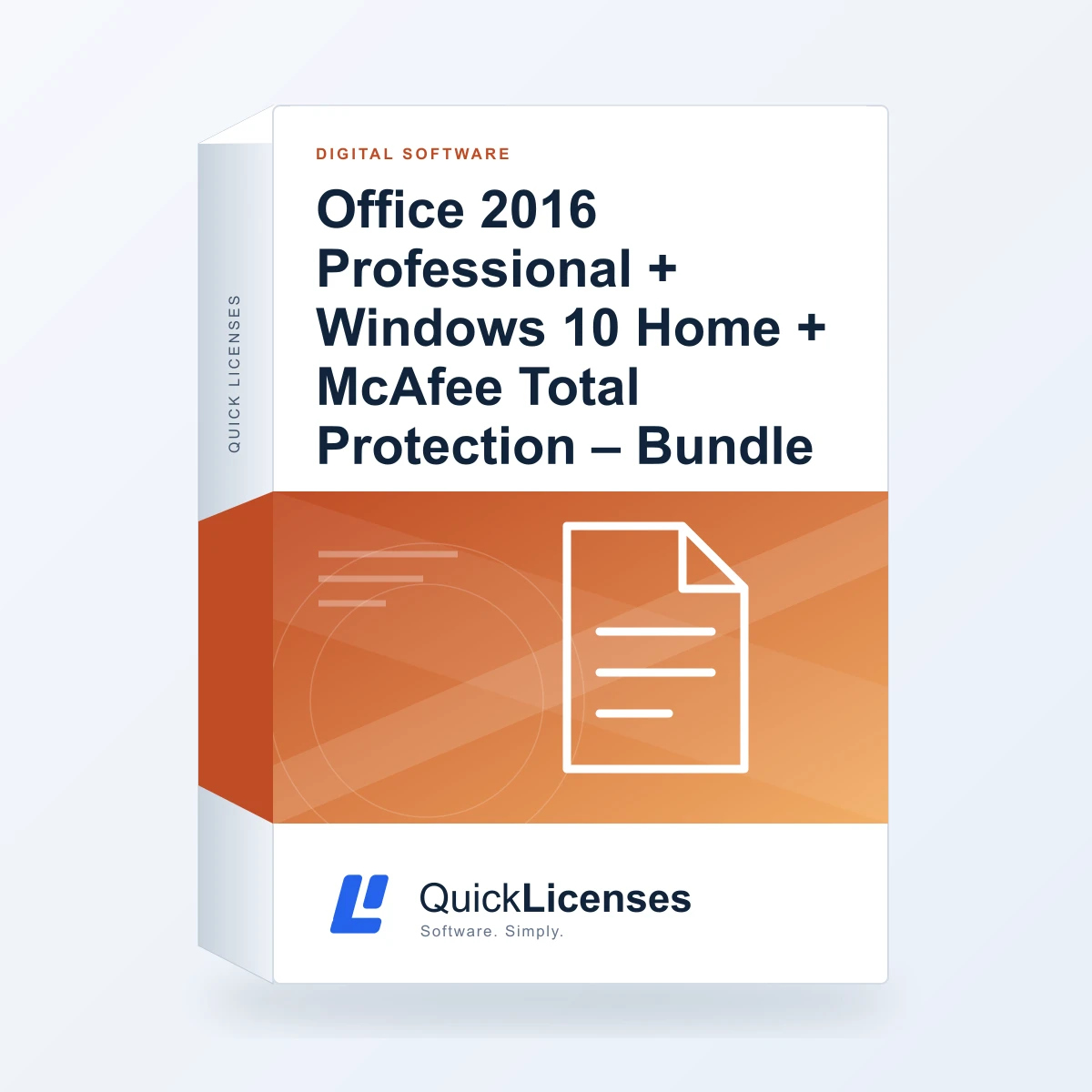 Office 2016 Professional + Windows 10 Home + McAfee Total Protection – Bundle